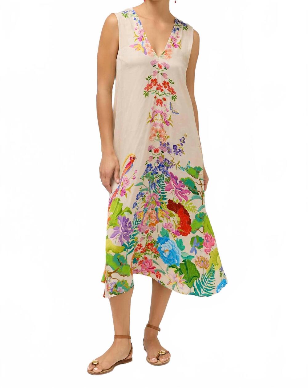 NEW JOHNNY WAS midi eva dress in thoria